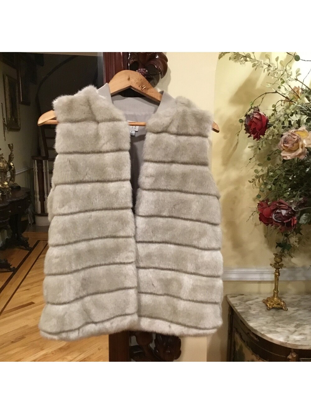 Faux Fur Waistcoat size S